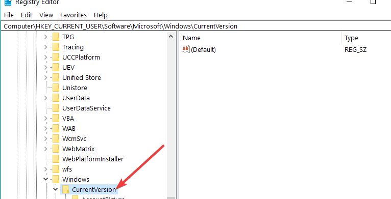 microsoft windows current version registry editor