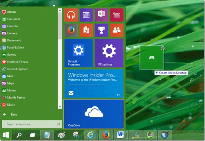windows 10 apps desktop shortcut