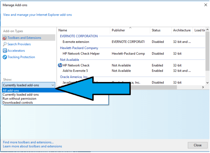 How to disable Add-ons in Internet Explorer 11