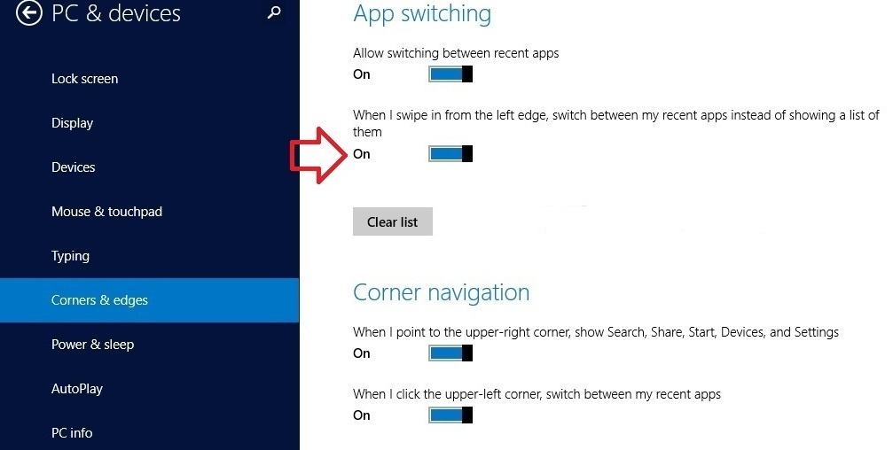 Fix: Windows 8.1, Windows 10 right swipe not working