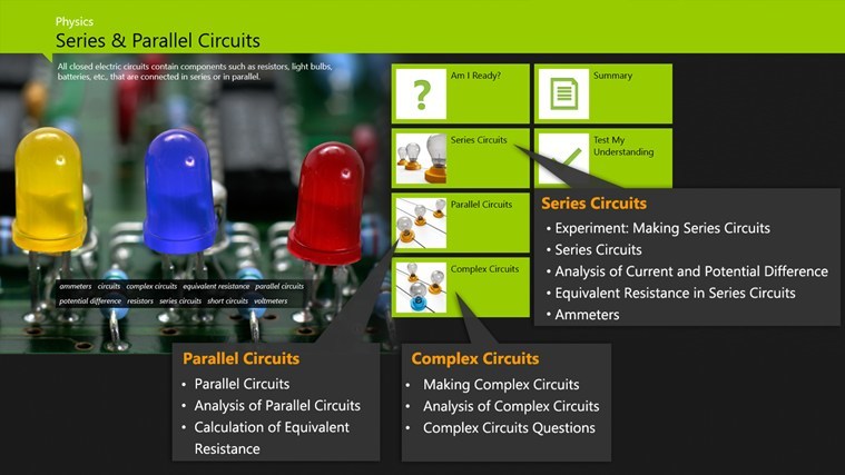 Series and Parallel Circuits physics wind8apps