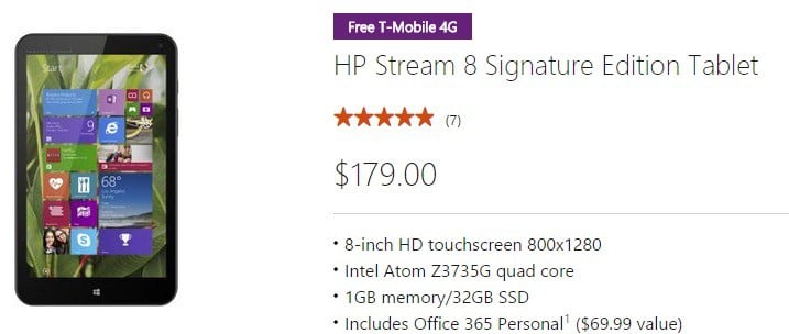 hp cheap tablet