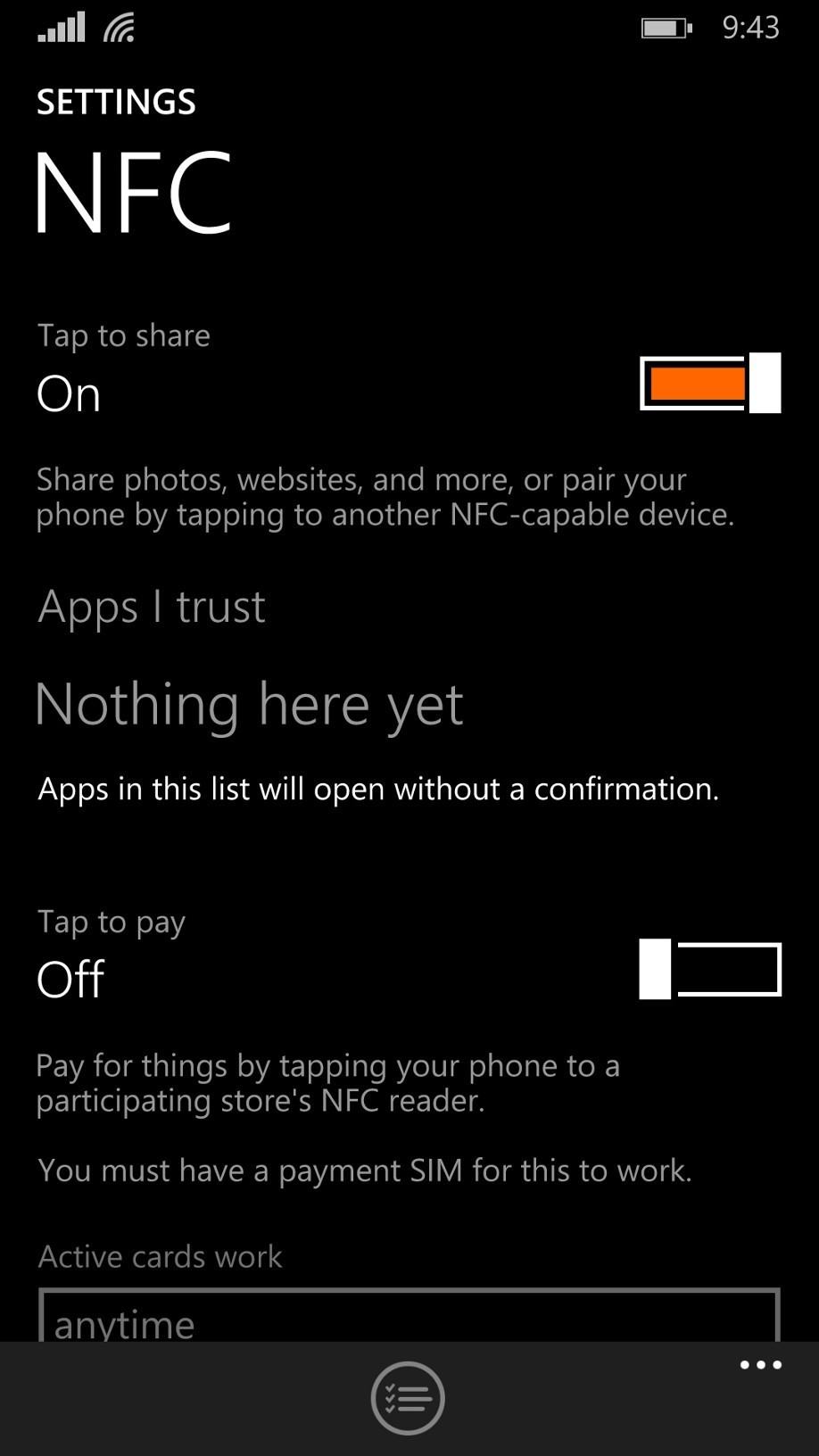 NFC on Windows Phone 10