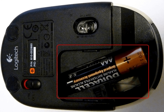 Logitach wireless mini mouse M187 battery life problems