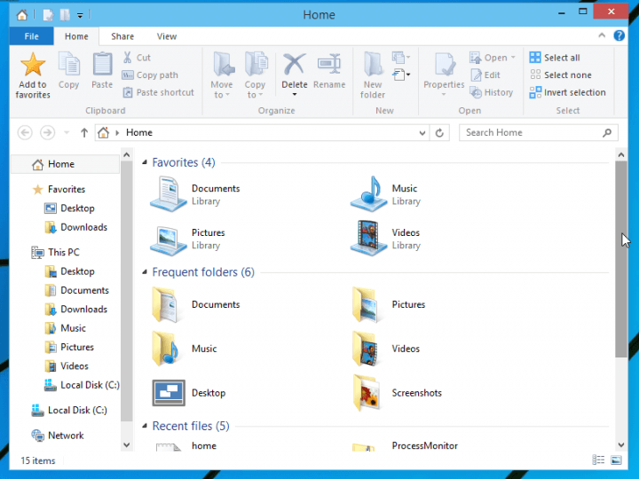 wind8apps the libraries in windows 10