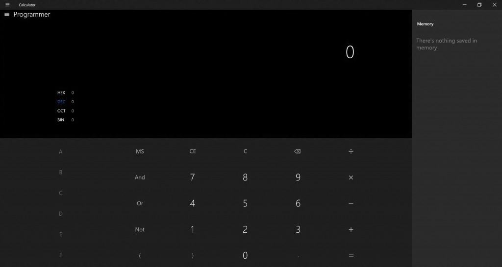new windows 10 calculator app