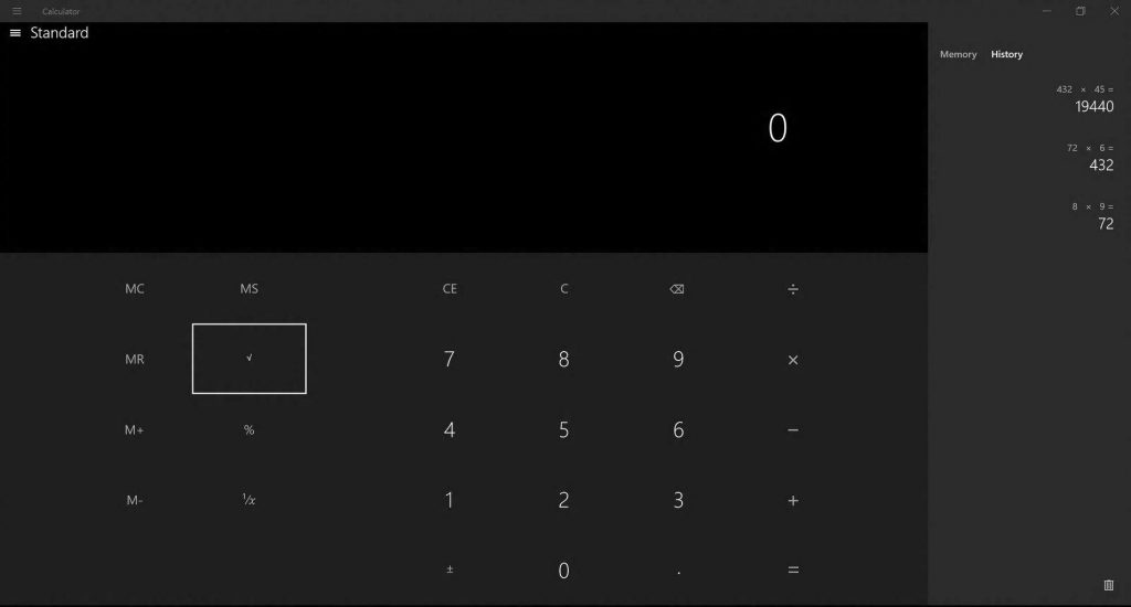 calculator app for windows 10 not working