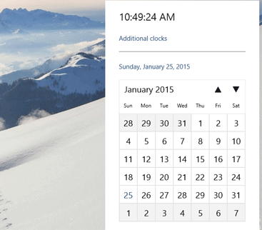 How to enable the new tray clock UI on Windows 10 build 9926