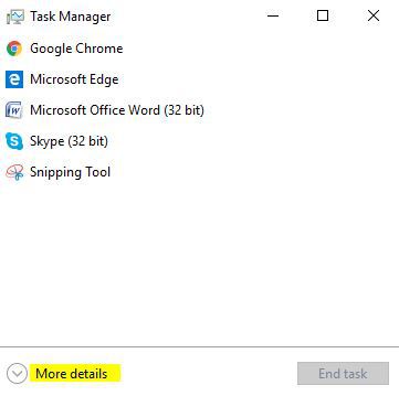enable more details task manager windows 10