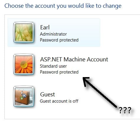 Fix ASP-NET-Machine-Account pop up message in Windows 8