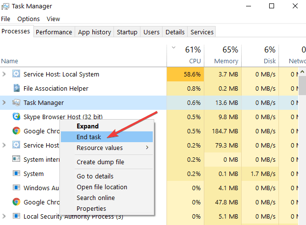 how to stop all background processes in windows 10