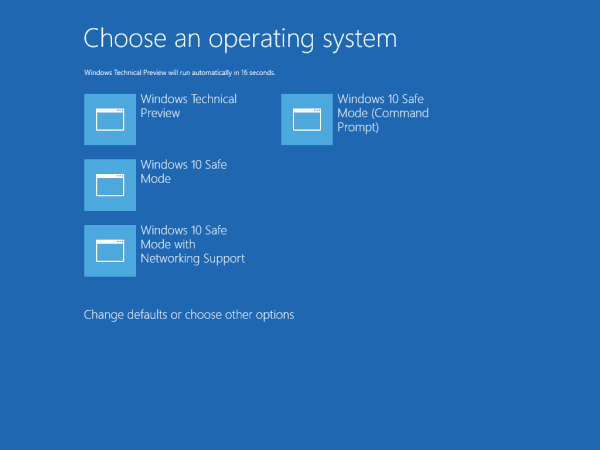 How to add the Safe Mode feature to the boot menu in Windows 10
