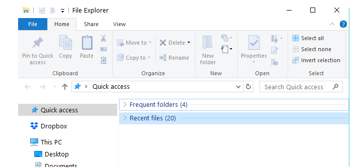 Windows 10 Turn Off Frequent Folders