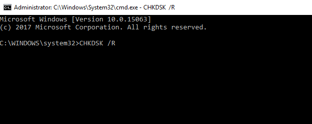 Windows CHKDSK 10