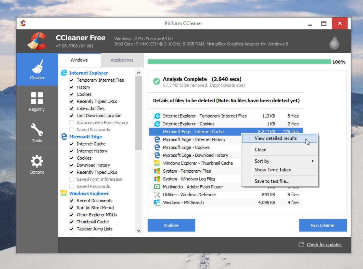ccleaner free download greek windows 10