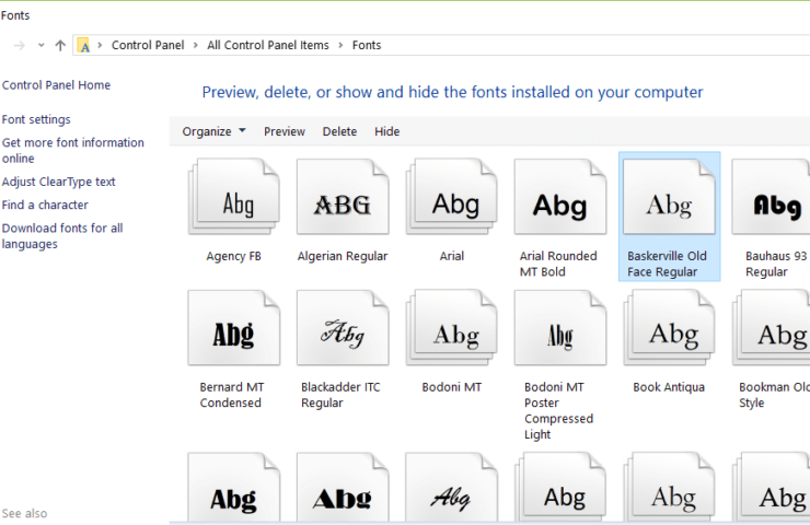 change default font windows 10 registry