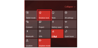 lenovo yoga display menu