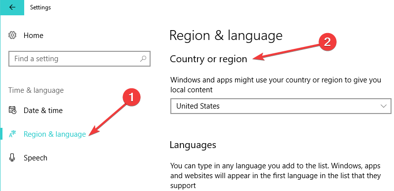 use cortana unsupported region
