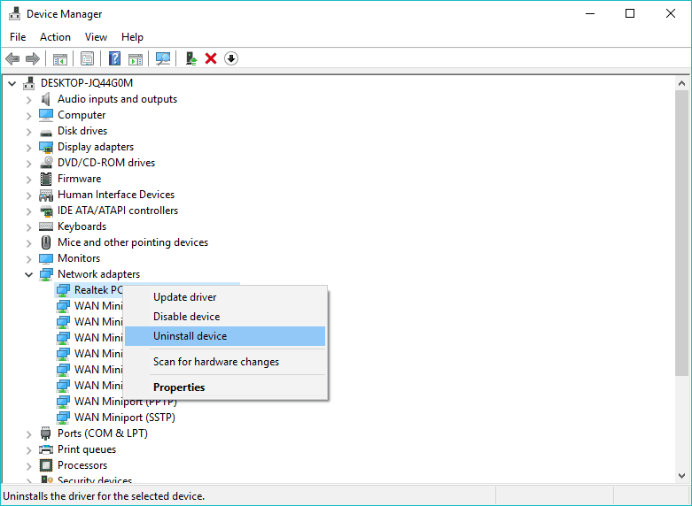 WiFi adapter not working in Windows 10