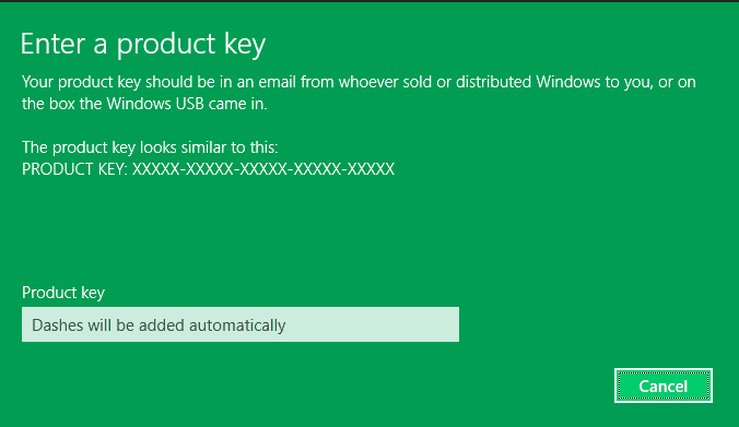 Windows 10 activation problem error code 0xc004c003