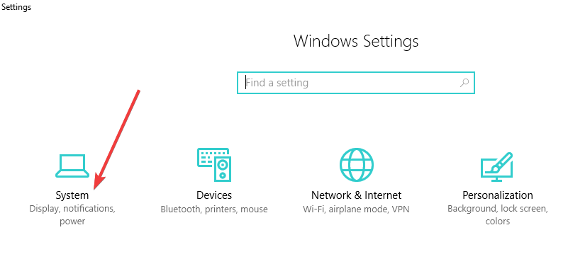 windows 10 system settings