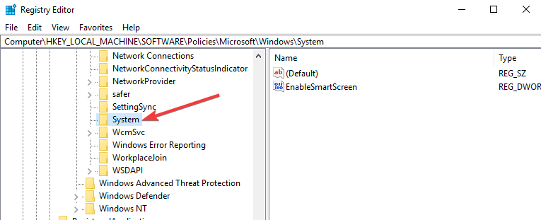 windows system registry editor