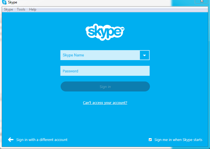 how to change skype password on laptop