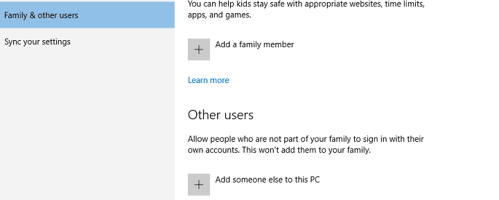 add someone else to this PC User profile keeps getting locked out