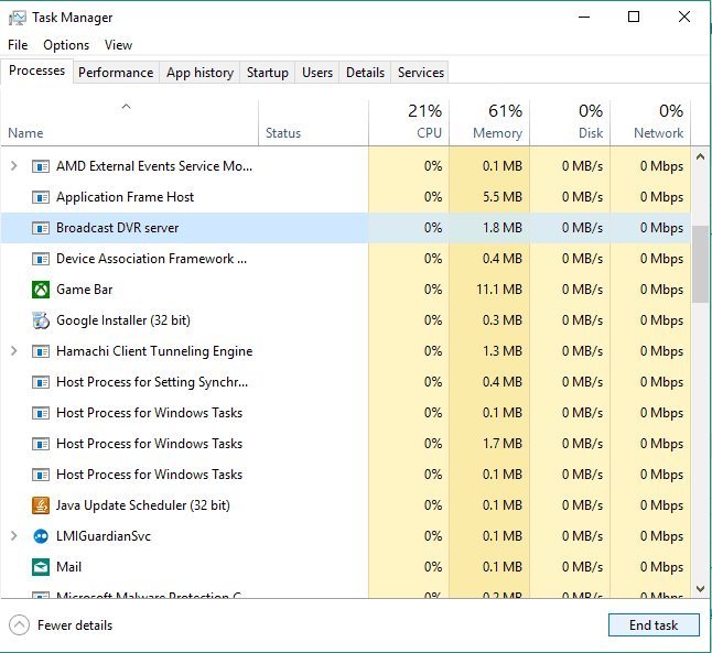 game dvr doesn't record windows 10