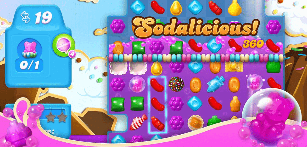 candy crush soda saga game play