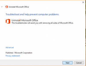 microsoft office 2016 wont download for windows