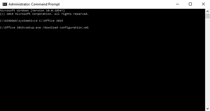 office rollback command prompt