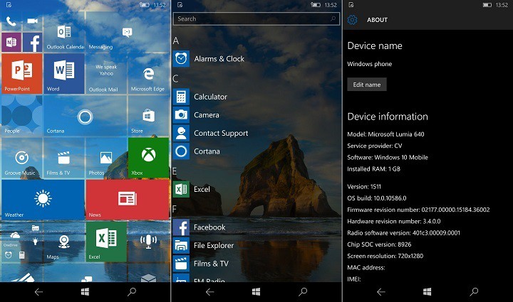 Windows 10 Build 10586 Issues on Windows 10 Mobile