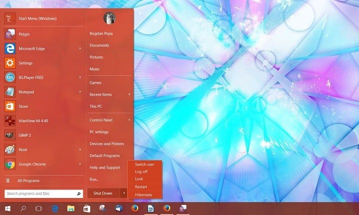 Меню «Пуск» Классическая оболочка теперь совместима с Windows 10 ...