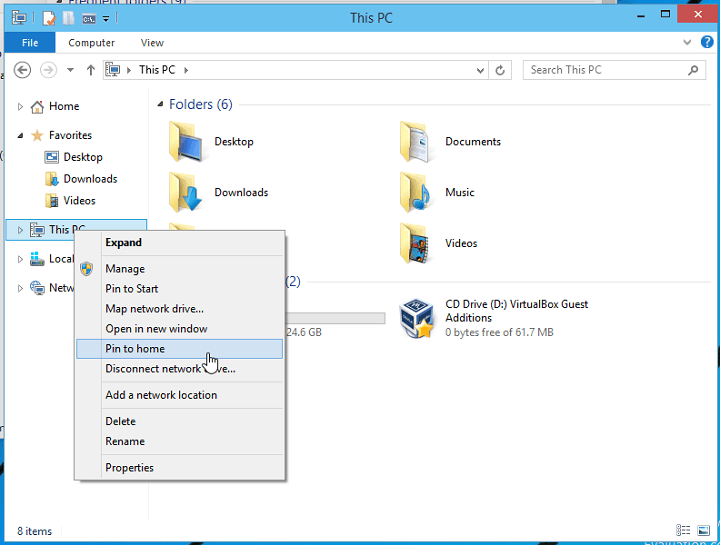 pin folders to home windows 10 3