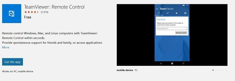 teamviewer for windows 10