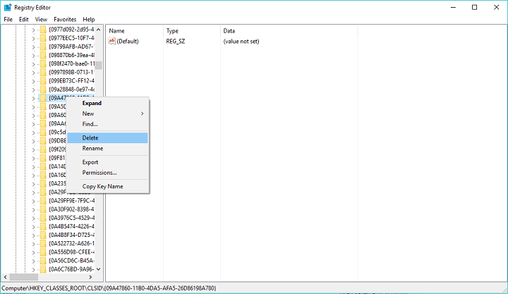 windows defender scan context menu regedit