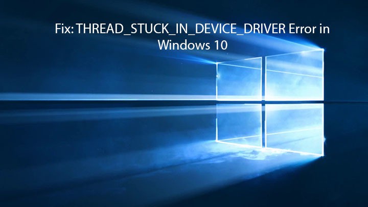 Thread Stuck In Device Driver Windows 10 Amd