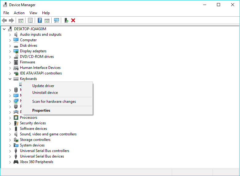 brightness control not working windows 10