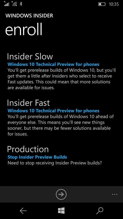 windows 10 mobile firmware