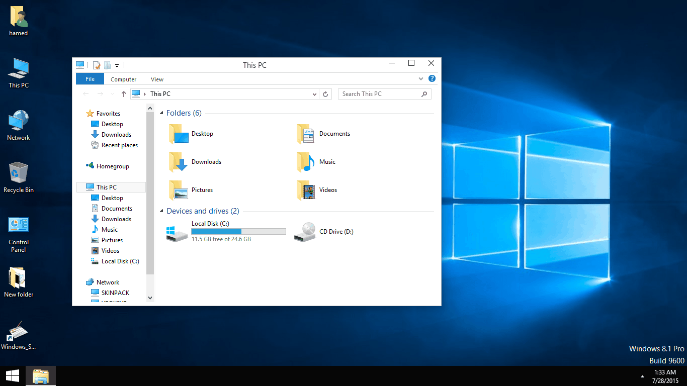 skin desktop windows 10
