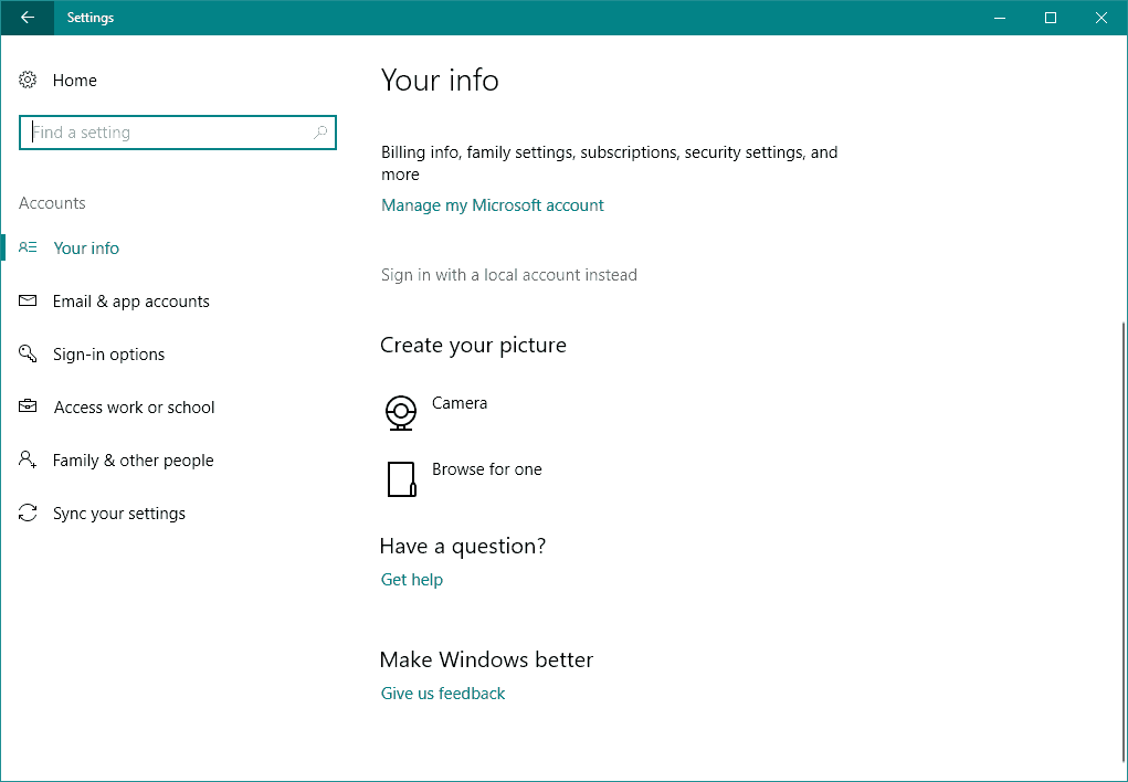 Windows 10 can't login with Microsoft Account