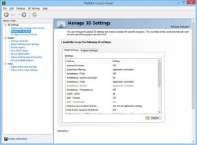nvidia control panel manage 3d settings missing windows 10
