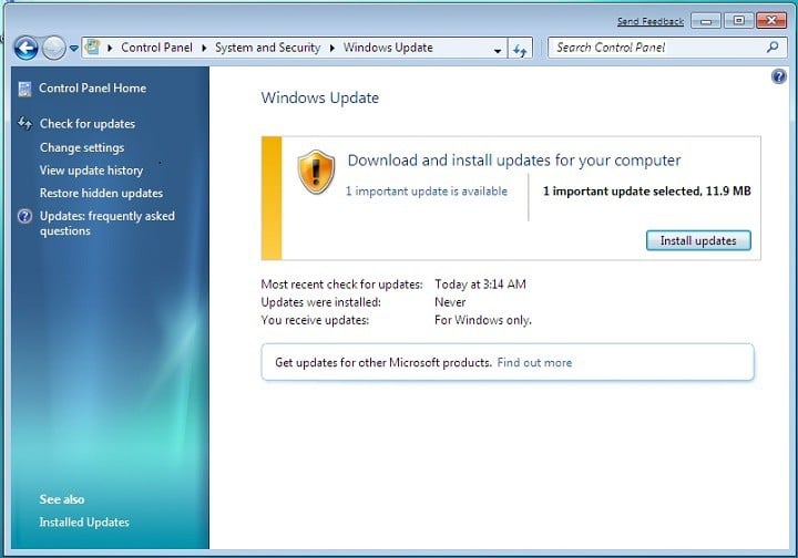 Update KB3110329 Fails to Install on Windows 7, Causes Problems with Sound in Windows Vista