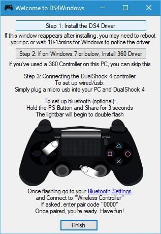 Ps4 Controller Bluetooth Windows 10