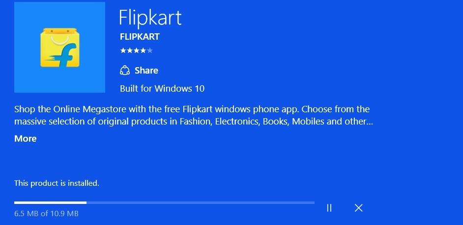 flipkart windows 10 app download
