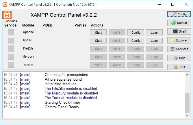 Install Apache, PHP and MySQL (MariaDB) on Windows using XAMPP