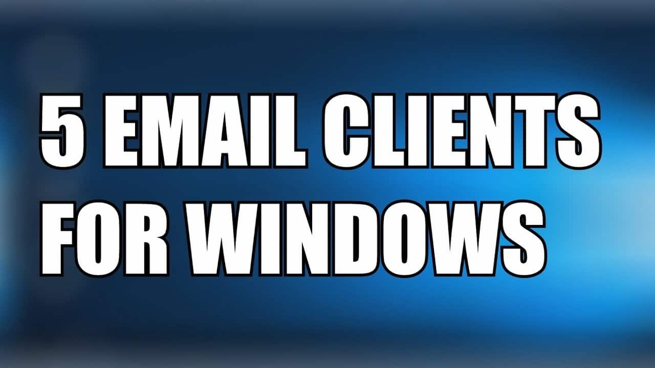 windows ten best email clients