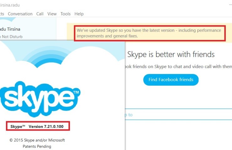 skype updates through windows update