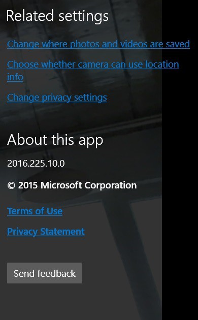 windows camera app windows 10 update new